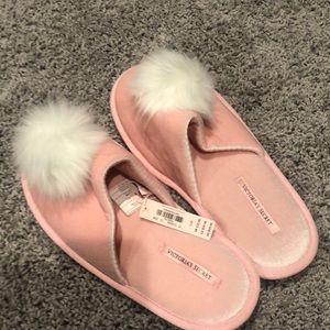 Pink slippers victoria secret